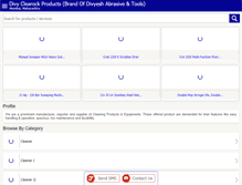Tablet Screenshot of divycleaningmachines.com